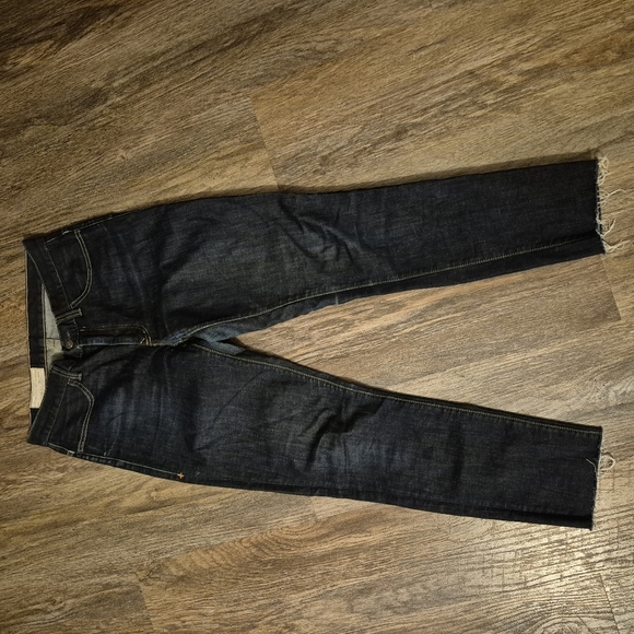 Mac Jeans Rich Dark Blue Women's Jeans Zipper Details Size 42/28 Plus Size - Picture 8 of 8